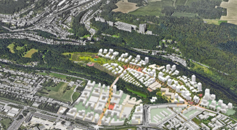 C-energy bouwt samen met partners aan een duurzaam warmtenet voor de nieuwe wijk in Kirchberg, Luxemburg | C-energy